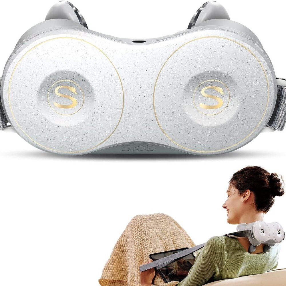 SKG H7 Neck Massager for Pain Relief Deep Tissue, Shiatsu Neck and Shoulder H7 E